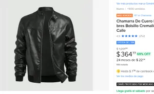 Chamarra De Cuero Hombres 