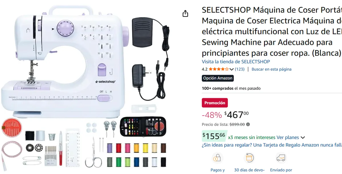 Máquina de Coser Portátil 