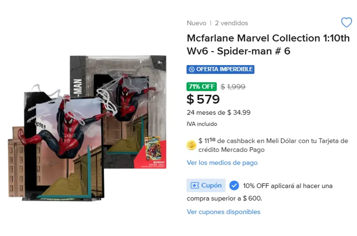 ESTATUILLA MCFARLANE DE SPIDER MAN