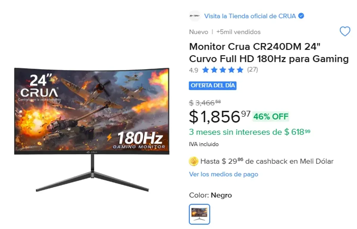 MONITOR GAMING DE 24" A SUPER PRECIO