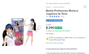 BARBIE TENISTA