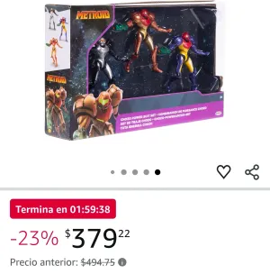 TRIPLE PACK DE SAMUS DE JAKKS PACIFIC