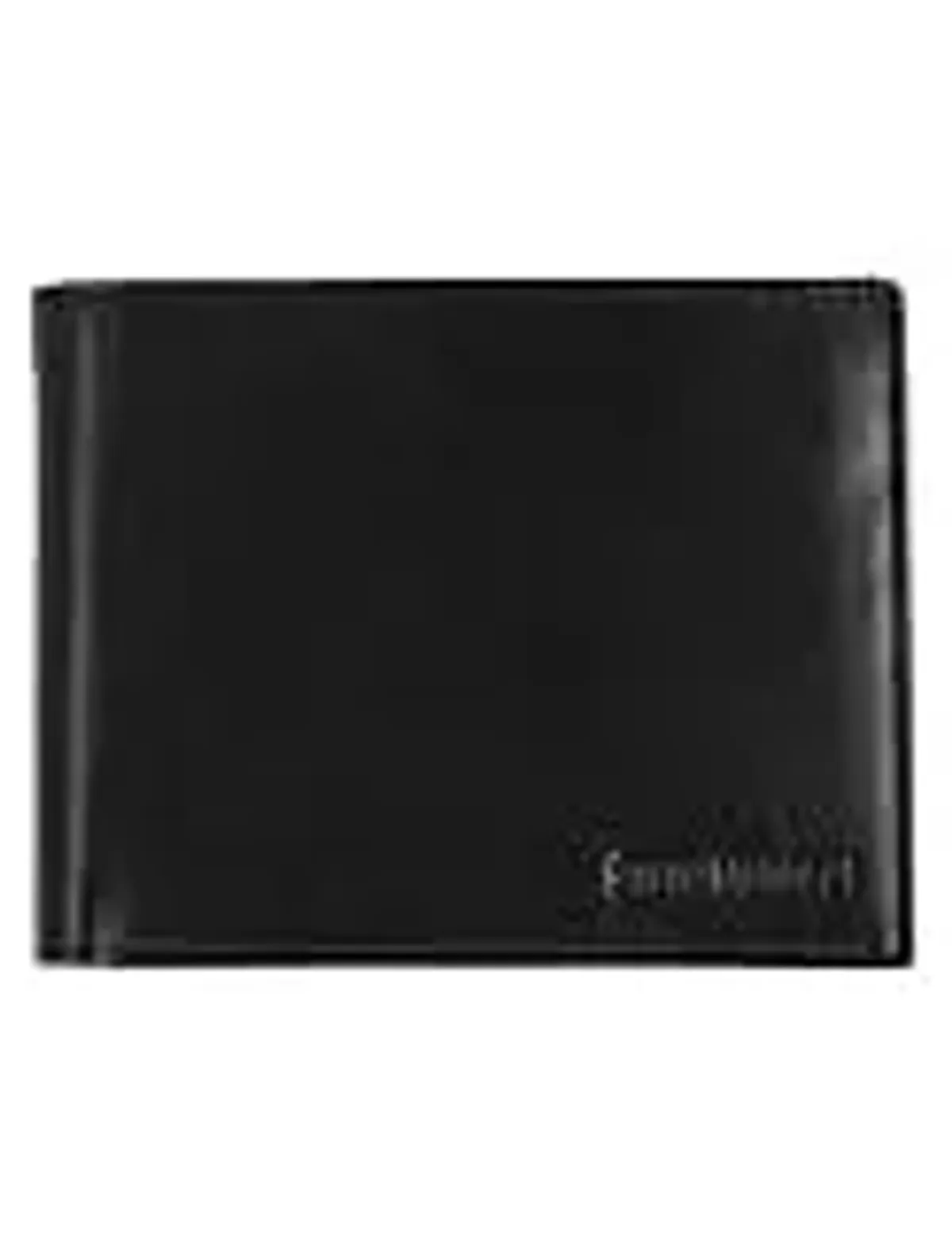 Steve Madden - portafolios delgada de piel para hombre con capacidad extra adjunta con bolsillos abatibles, Negro (Guante), Talla única