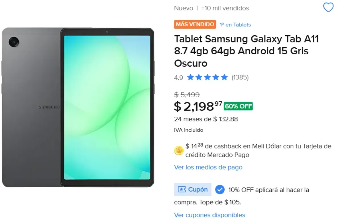 Tablet Samsung Galaxy Tab A11 8.7 
