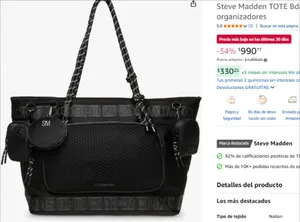 Steve Madden TOTE Bdancer Negro | organizadores