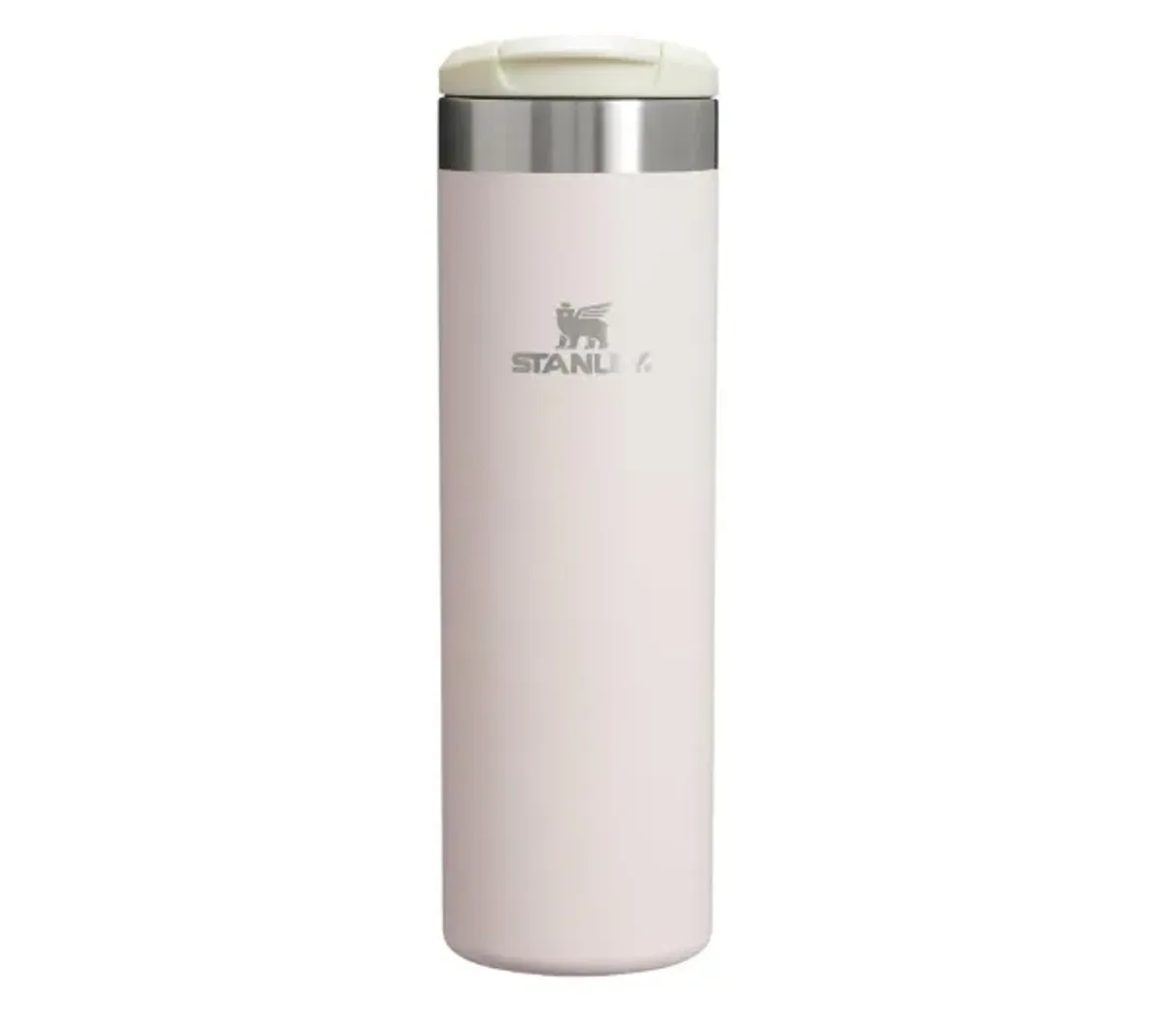 Stanley AeroLight - Botella de tránsito de 16 onzas | Tapa de bloqueo para bebida | Botella de agua resistente a fugas o taza de café | Acero inoxidable ligero aislado | Sin BPA | Cuarzo rosa