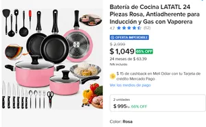 Batería de Cocina 24 Piezas 