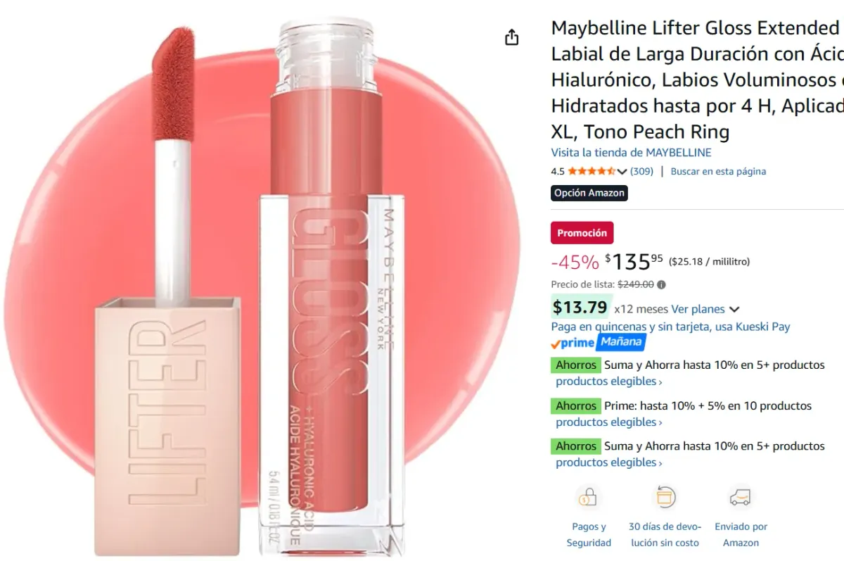 Maybelline Gloss Brillo Labial 