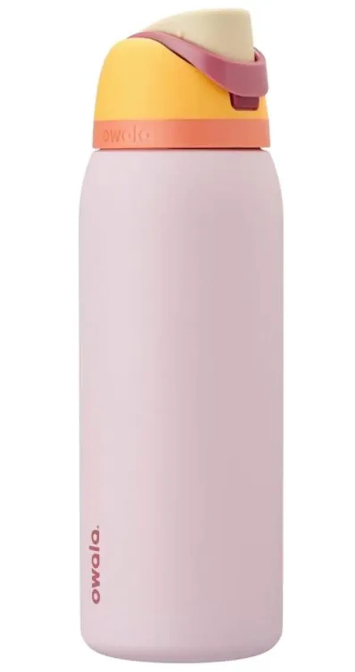 Owala FreeSip Botella de agua de acero inoxidable con popote para deportes y viajes, botella de agua deportiva libre de BPA, 40 oz, Candy Store