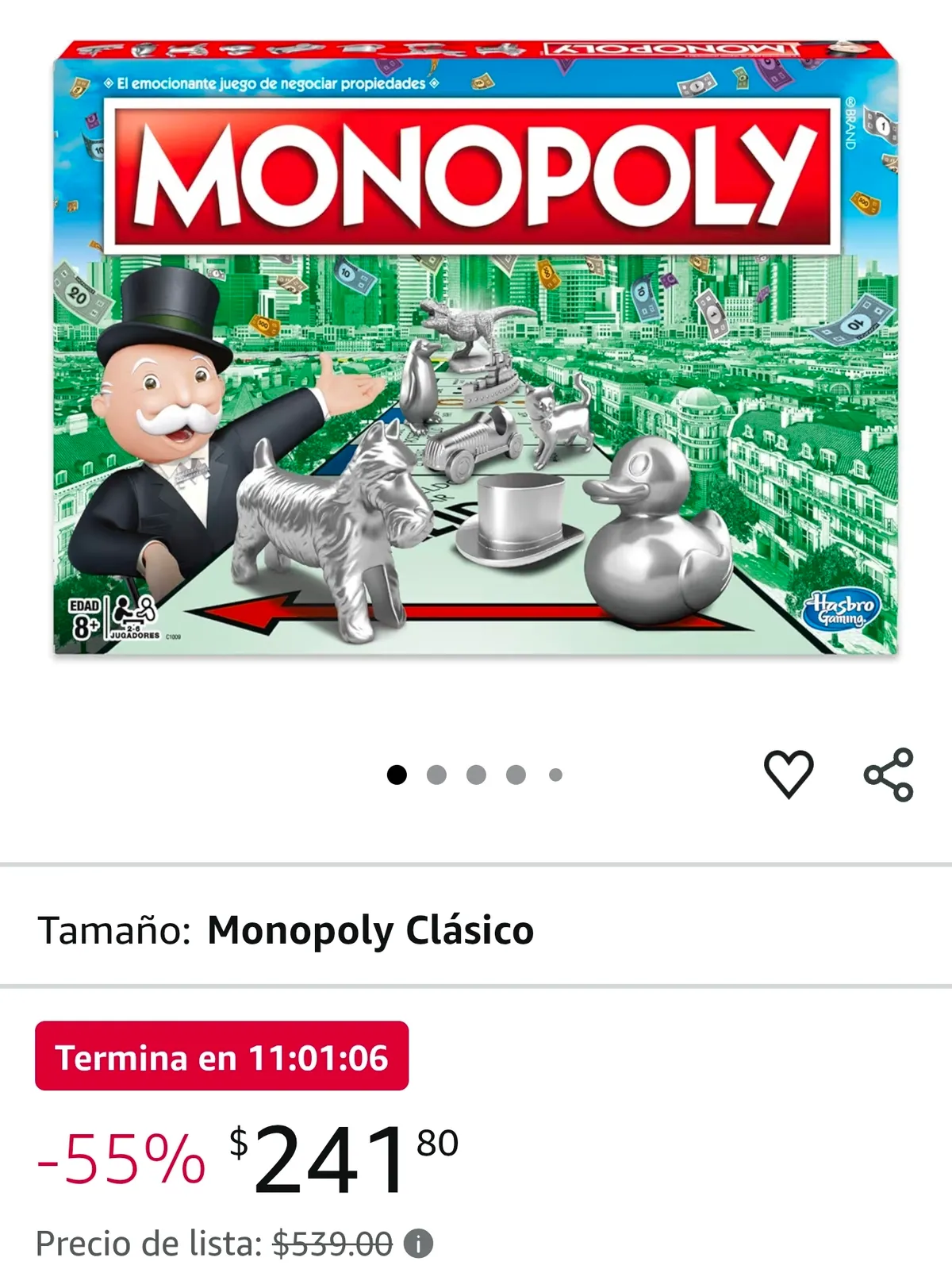 ULTIMAS HORAS DE MONOPOLY CON DESCUENTO