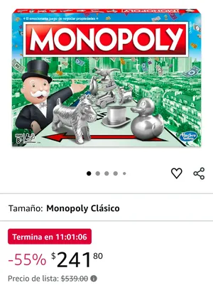 ULTIMAS HORAS DE MONOPOLY CON DESCUENTO