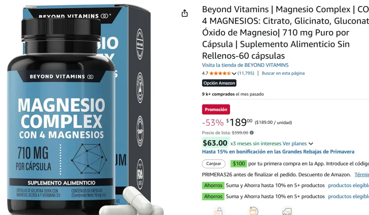 Suplemento Alimenticio -60 cápsulas