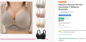 Paquete 4 Brassier 