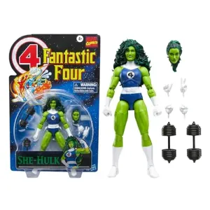Marvel Legends Series She-Hulk, Figura de acción Inspirada en los cómics de Los Cuatro Fantásticos