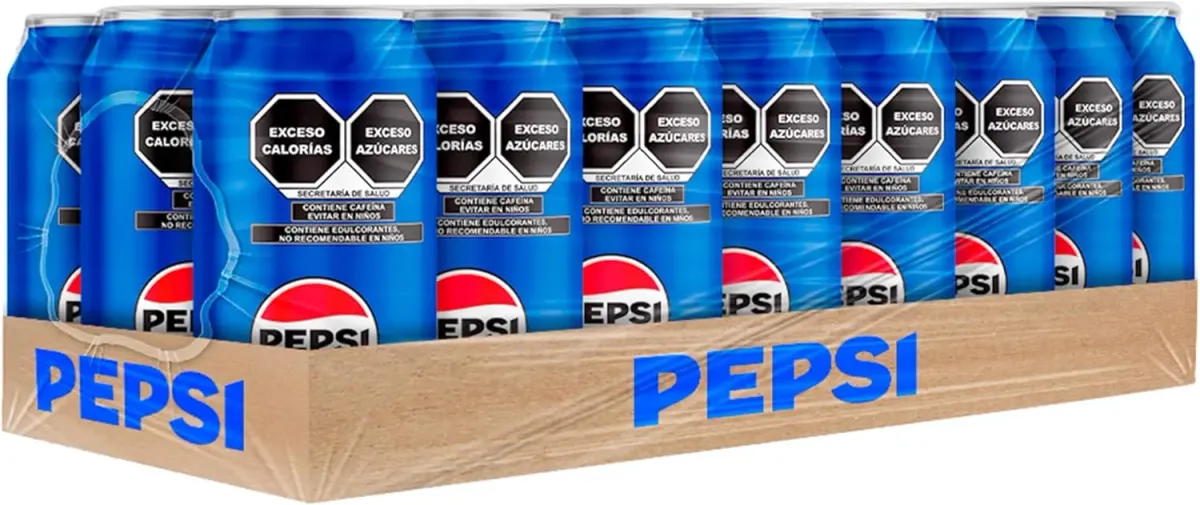 Pepsi Cola Refresco de Lata de 355 mililitros. Paquete de 24 latas