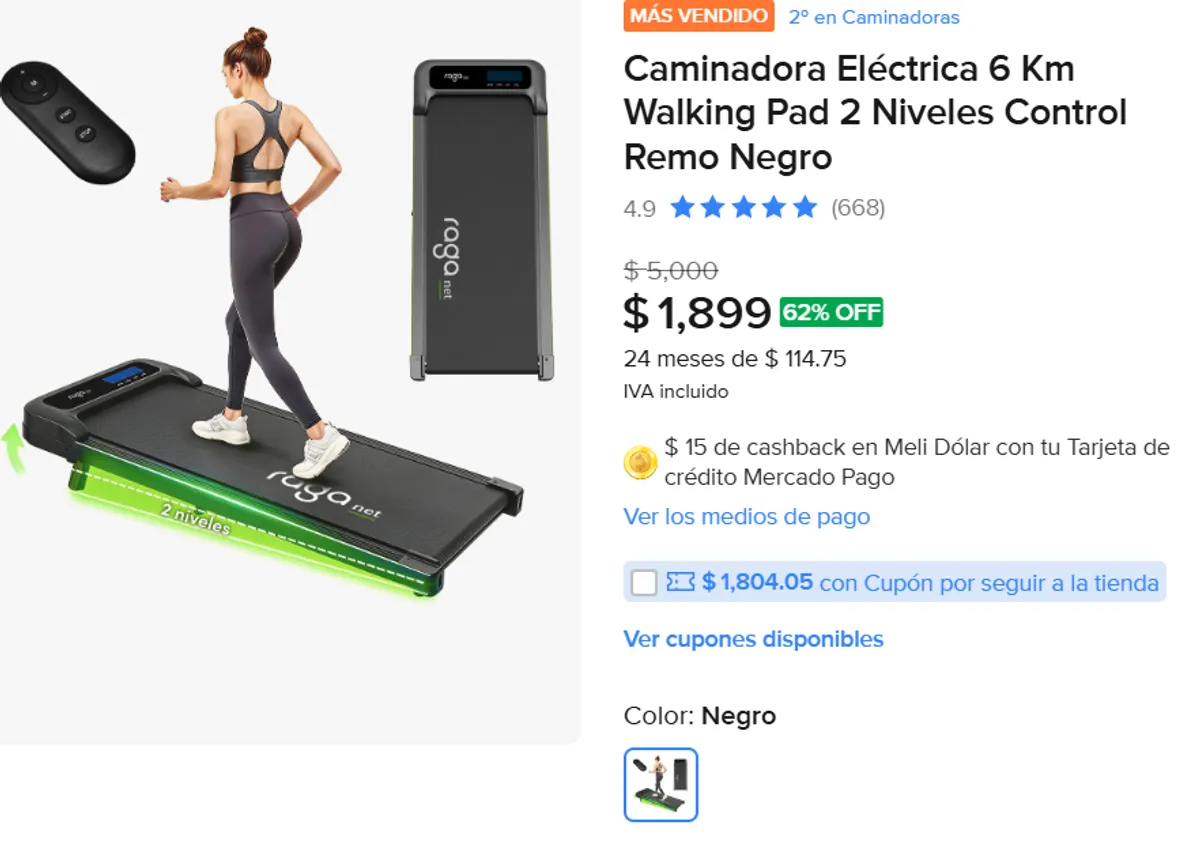 Caminadora Eléctrica 6 Km