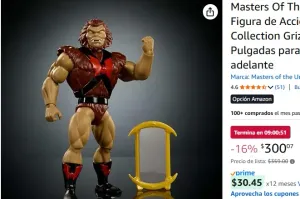 Masters Of The Universe Origins Figura de Acción Cartoon Collection Grizzlor de 5.5 Pulgadas para niños de 6 años en adelante
