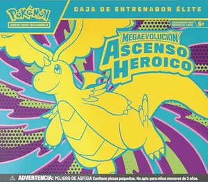 Pokémon Caja de Entrenador Élite de Megaevolución-Ascenso Heroico de JCC Producto en Español de Lationamerica