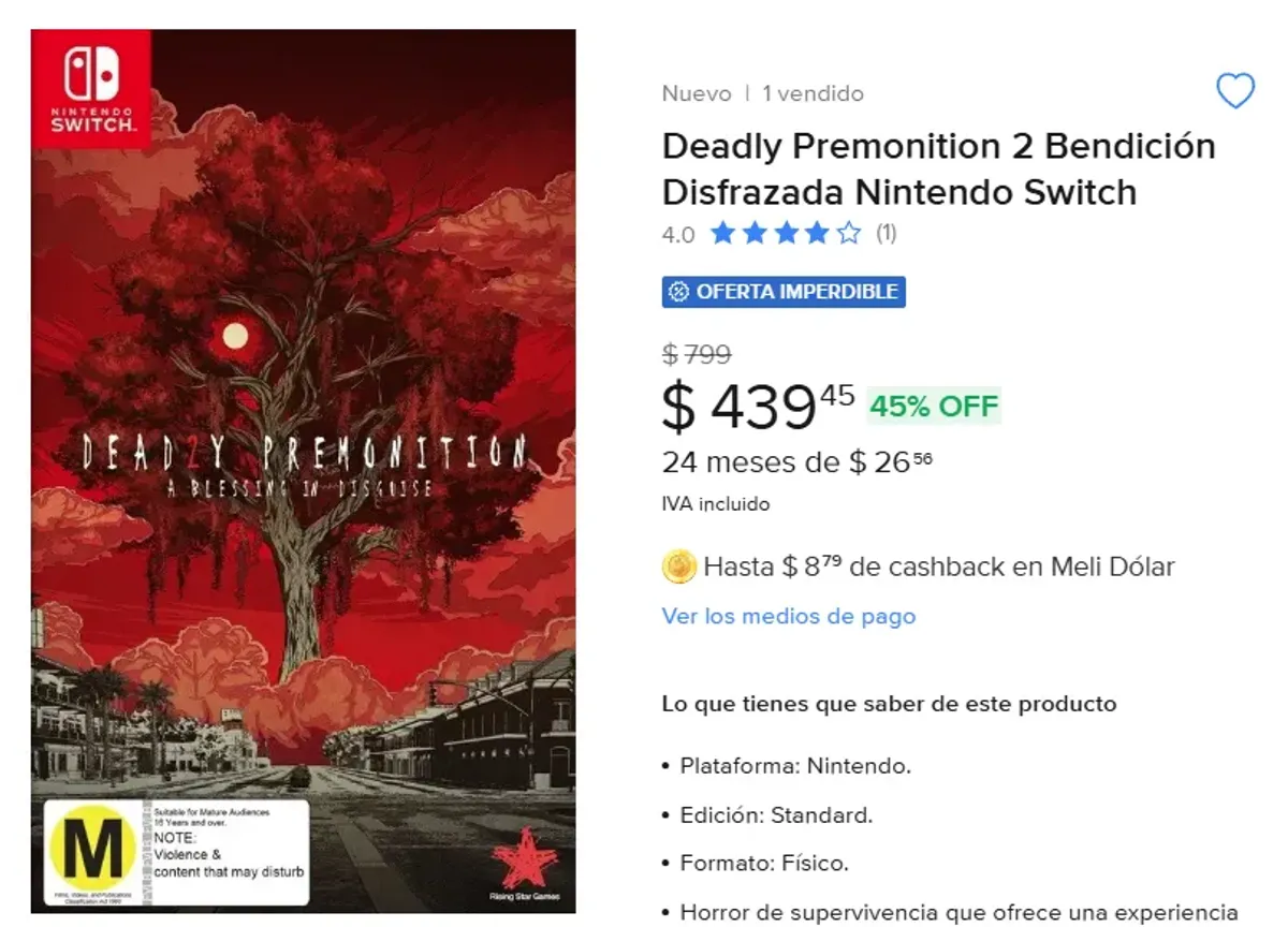 DEADLY PREMONITION 2 PARA SWITCH