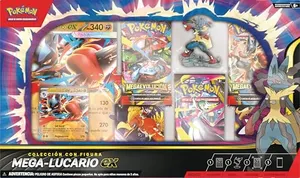 Pokémon TCG: Mega Lucario ex Figure Collection - Producto en Español de Lationamerica
