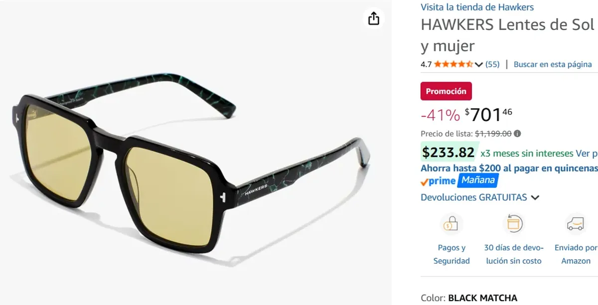 HAWKERS Lentes de Sol 