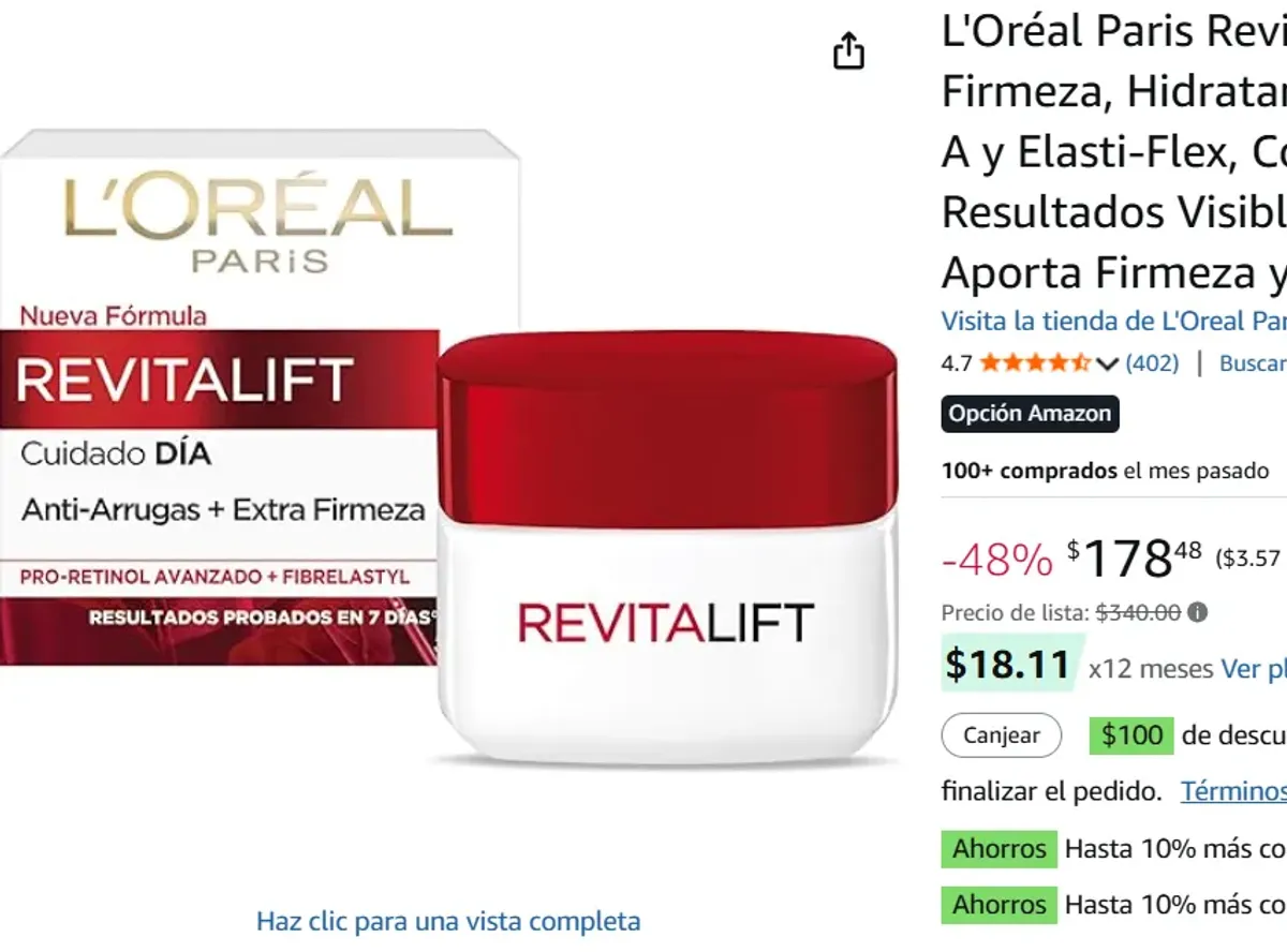 Crema De Día Antiarrugas y Firmeza, 50 ml