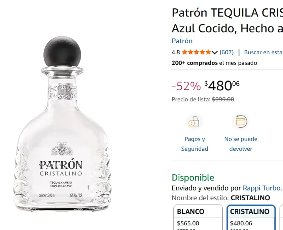 CRISTALINO AÑEJO 700 ML, 