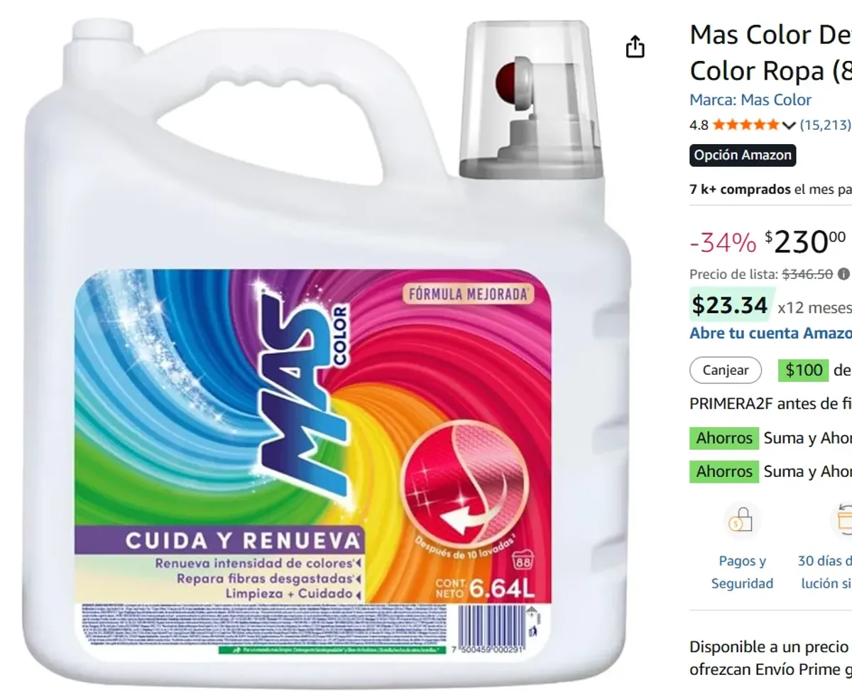 Detergente Líquido 6.64L 