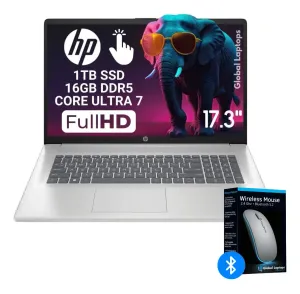 HP 17 Gamer Ultra Core 7 255U 1TB SSD 16GB RAM Pantalla Táctil 17.3 Hd+ 1600 Px X 900 Px Intel Graphics Laptop Cn5075 Incluye Windows Instalado Con Regalo