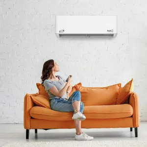 Aire Acondicionado Evans Minisplit 1t 220v Inverter S17 Frío Color Blanco