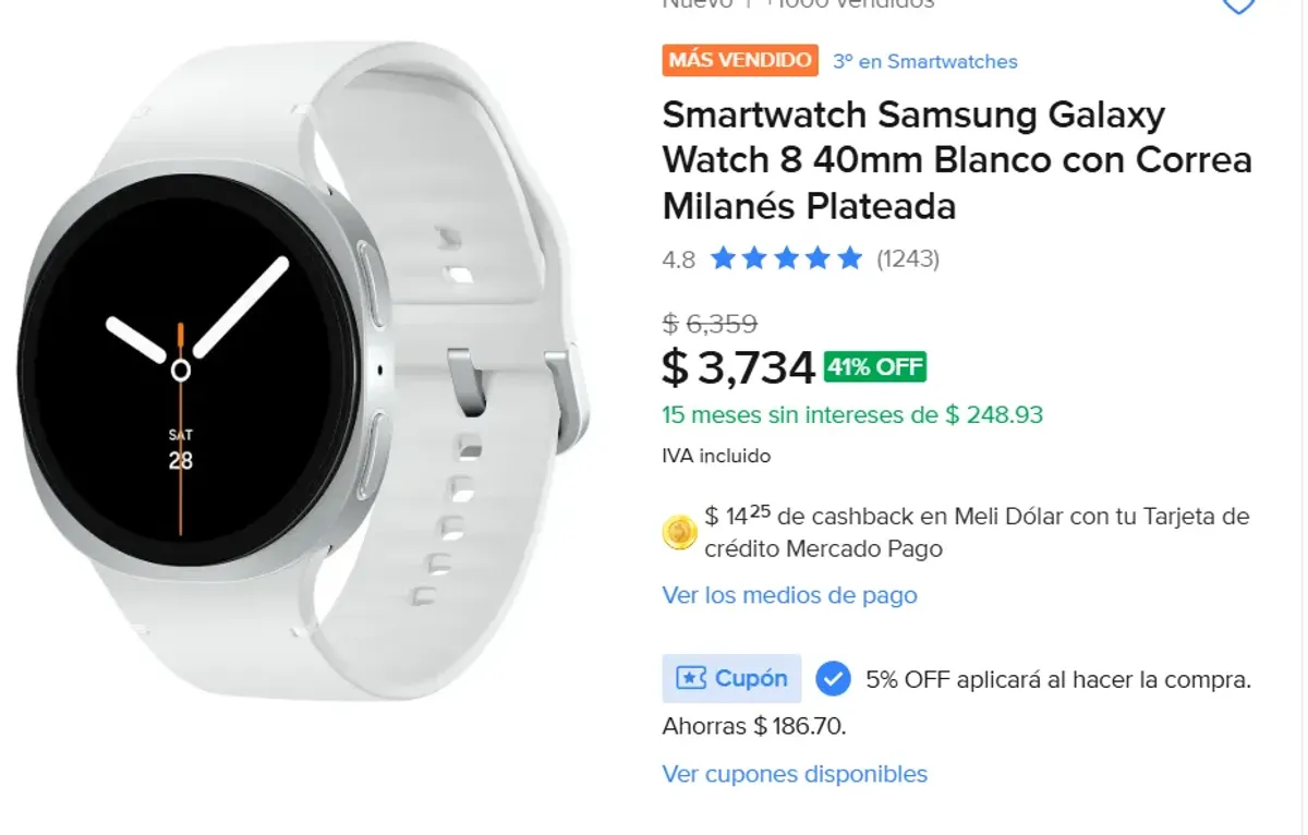 Smartwatch Samsung Galaxy 