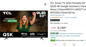 TCL Smart TV Pantalla 50" 