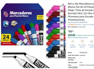 Marcadores para Pizarrón 24 Piezas
