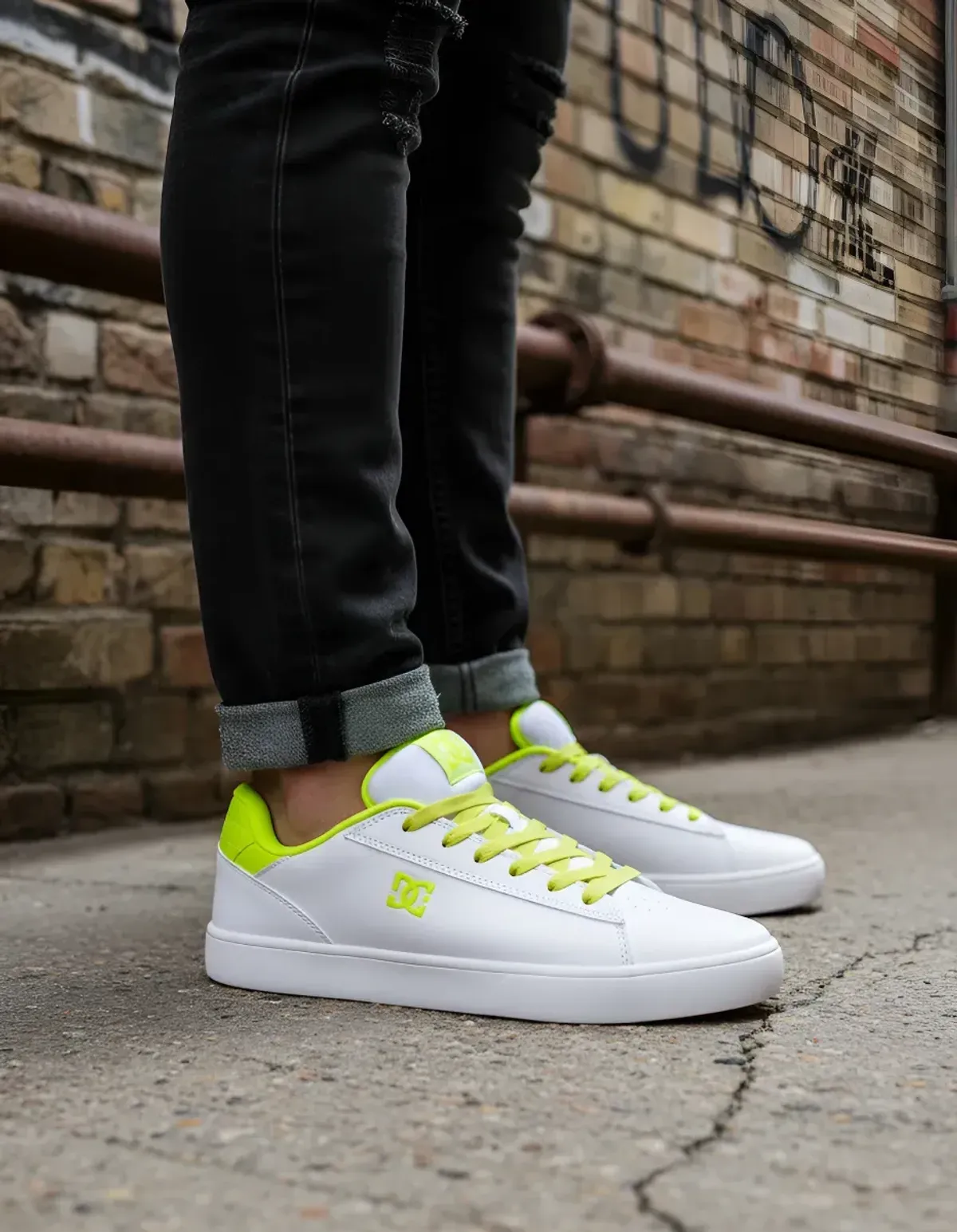 Tenis Dc Shoes Hombre Notch Sn Blanco Casual Skate