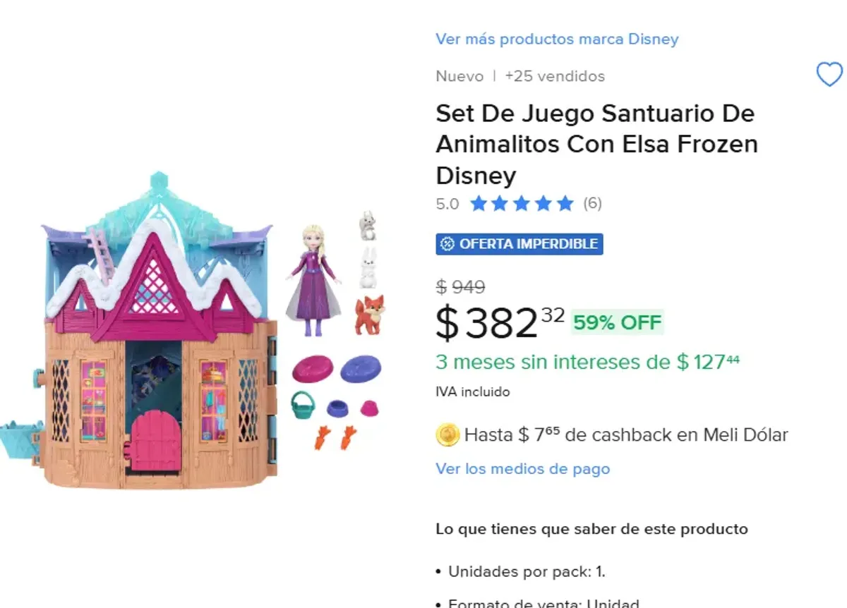 LIQUIDACIÓN DE SET DE FROZEN