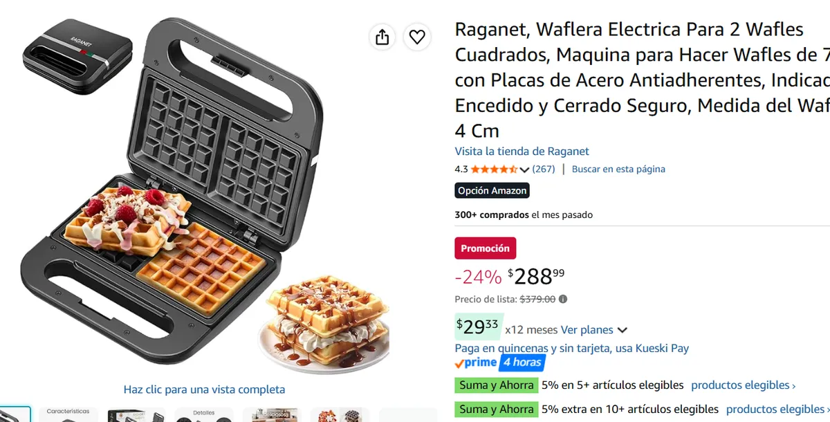 Waflera Electrica 