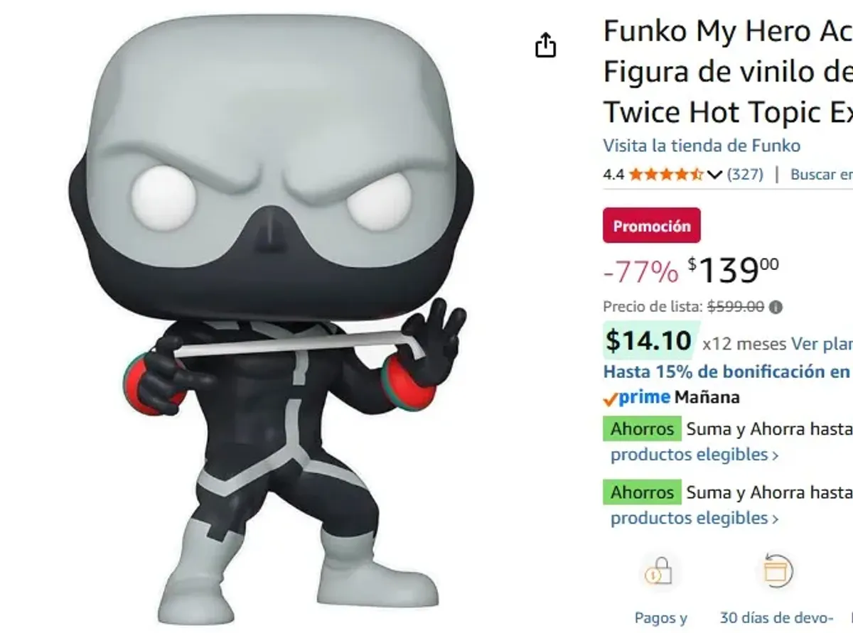 Funko My Hero Academia Pop! Figura de vinilo de animación Twice Hot Topic Exclusiva
