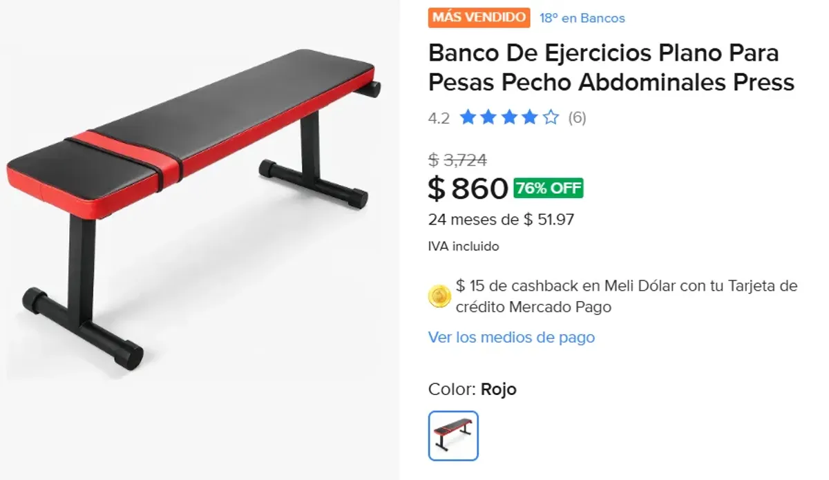 Banco De Ejercicios Para Pesas 