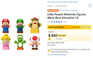 PACK DE FIGURAS LITTLE PEOPLE DE MARIO BROS