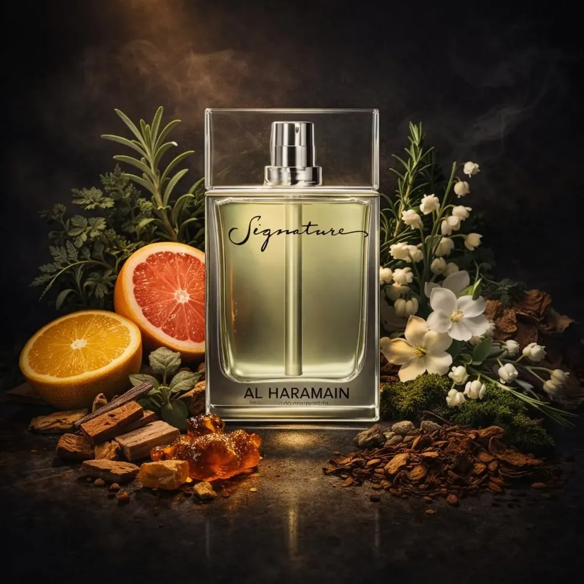 Al Haramain Signature - Perfume Árabe para Mujer y Hombre - Perfume de Larga Duración para Hombre y Mujer - Aroma Floral Oriental - 100 ml