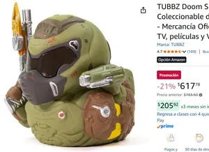 TUBBZ Doom Slayer - Figura Coleccionable de Goma de Vinilo - Mercancía Oficial de Doom - TV, películas y Videojuegos