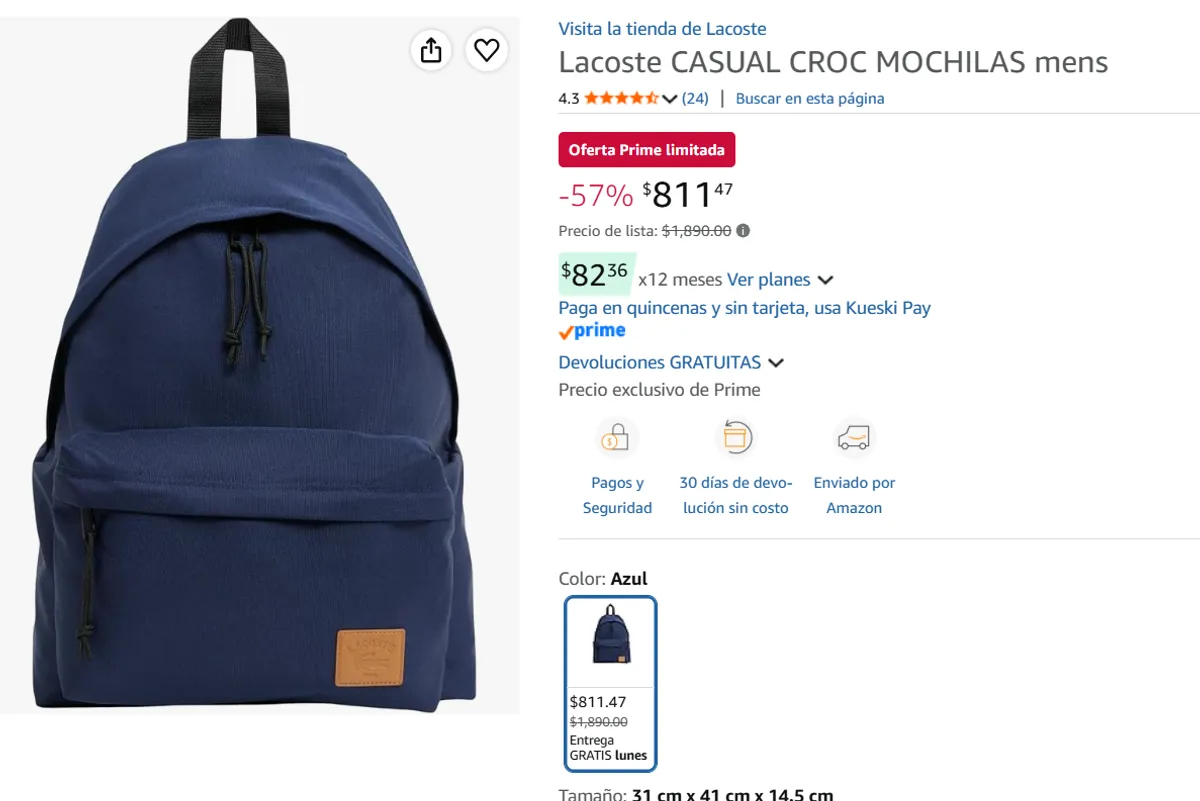 Lacoste MOCHILAS 