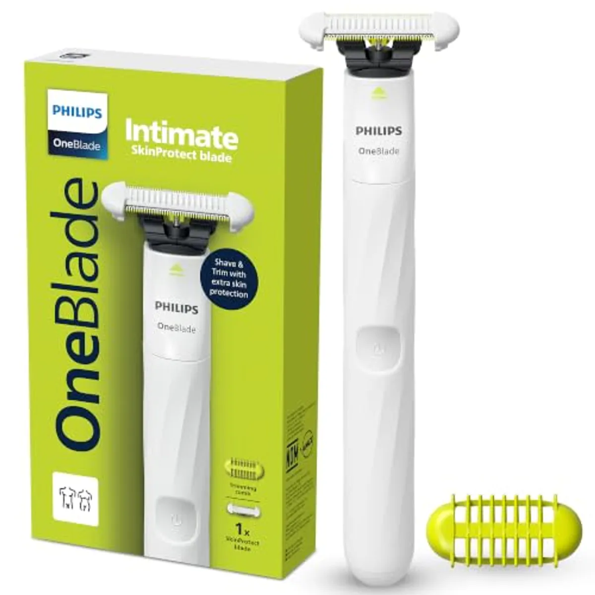 Philips OneBlade Intimate Afeitadora y Recortadora para Zonas Íntimas