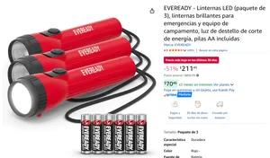 Linternas LED (paquete de 3)