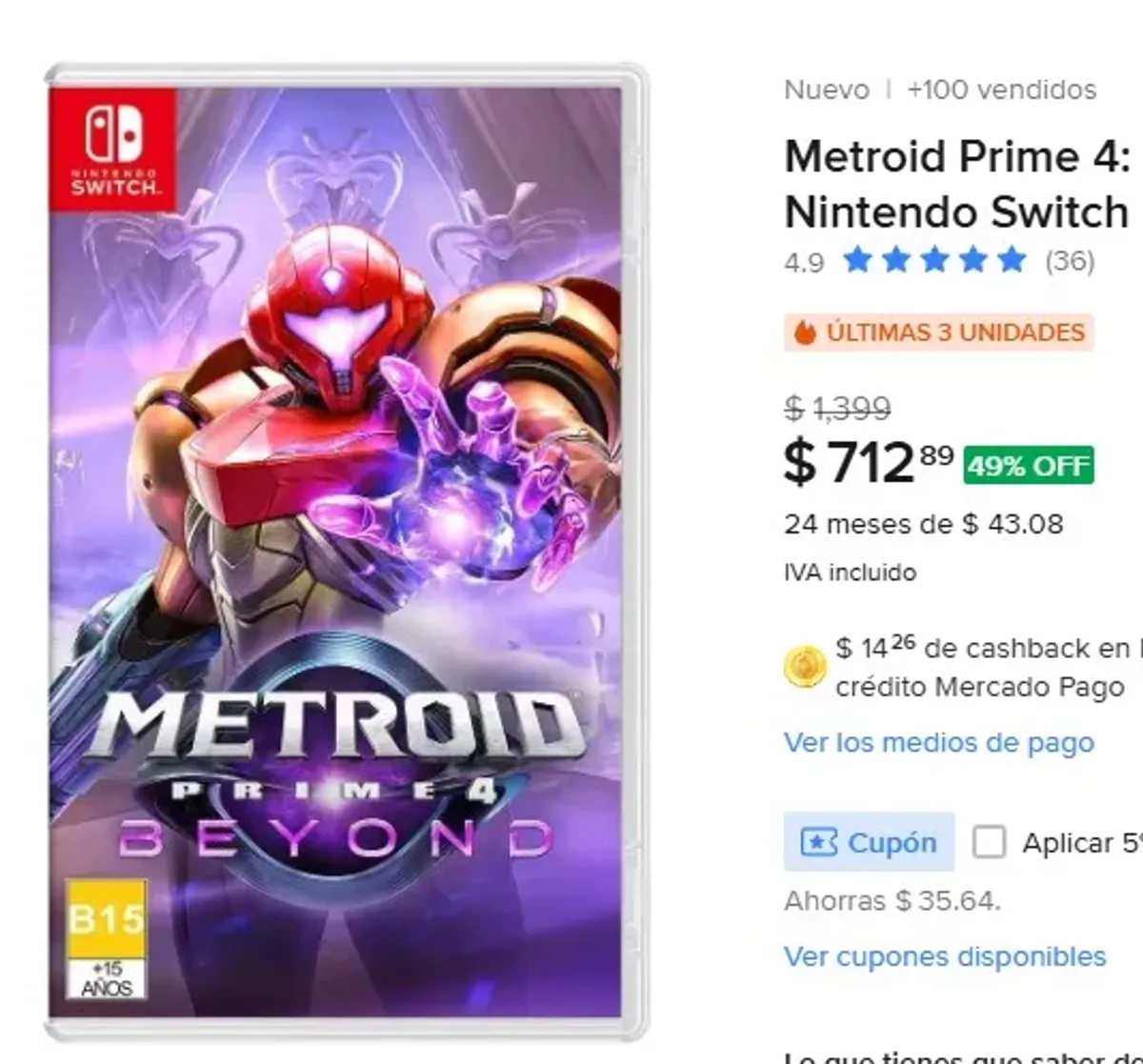 Metroid Prime 4: Beyond - Nintendo Switch