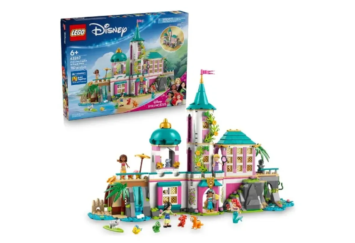 Lego | Disney Castillo de Las Princesas y Mascotas Reales Juego de Construcción de Juguetes, Fantástica Idea de Regalo para Niñas, Niños y Fans a Partir de 6 Años 43267