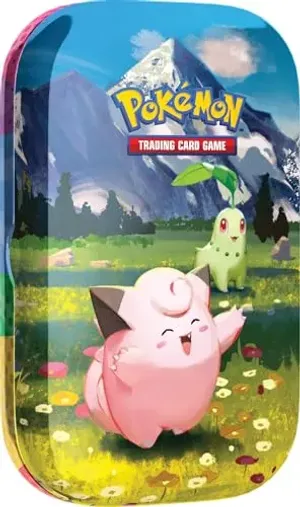 Pokémon TCG: Mega Evolution—Ascended Heroes Mini Tin - Clefairy and Chikorita