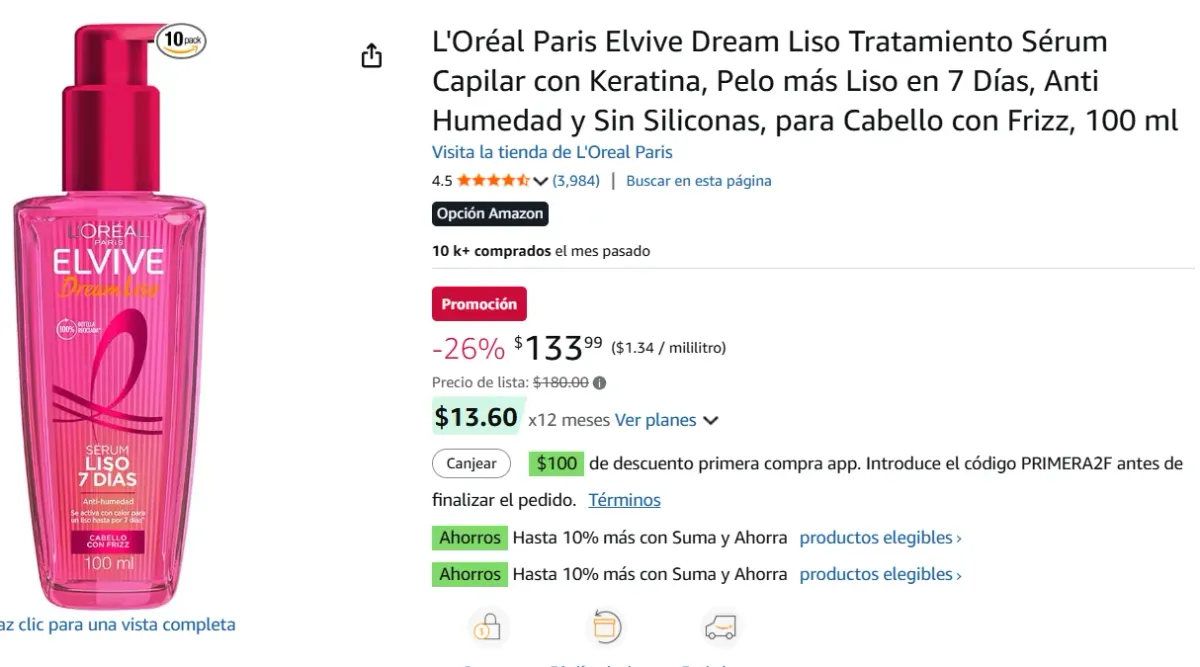 Tratamiento Sérum Capilar con Keratina