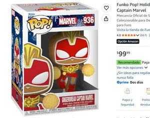 Funko Pop! Holiday: Marvel Comics - Captain Marvel