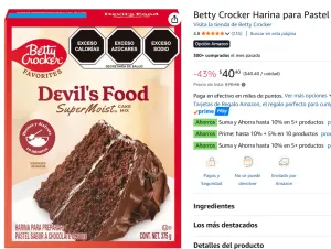 Harina para Pastel sabor Chocolate 